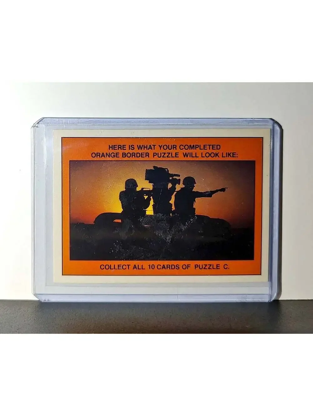 United Nations Flag 1991 Topps Desert Storm #33 Sticker Card